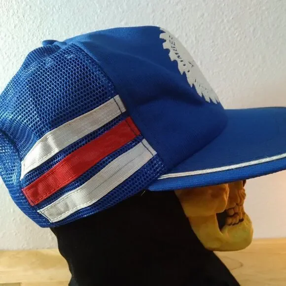 Deadstock Vintage A&R Lumber Sales 3 Stripe Trucker Hat - Picture 4 of 9